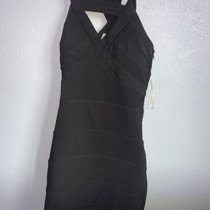 Black tight dress